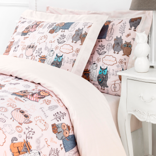 Bed linen NAUGHTY OWLS SINGLE