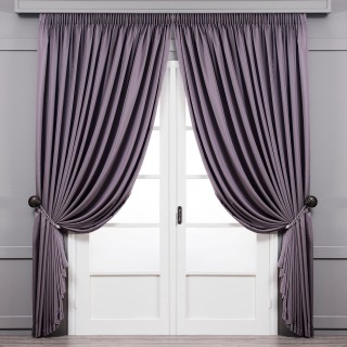 Curtain with tieback RHAPSODY Violet - 1 panel