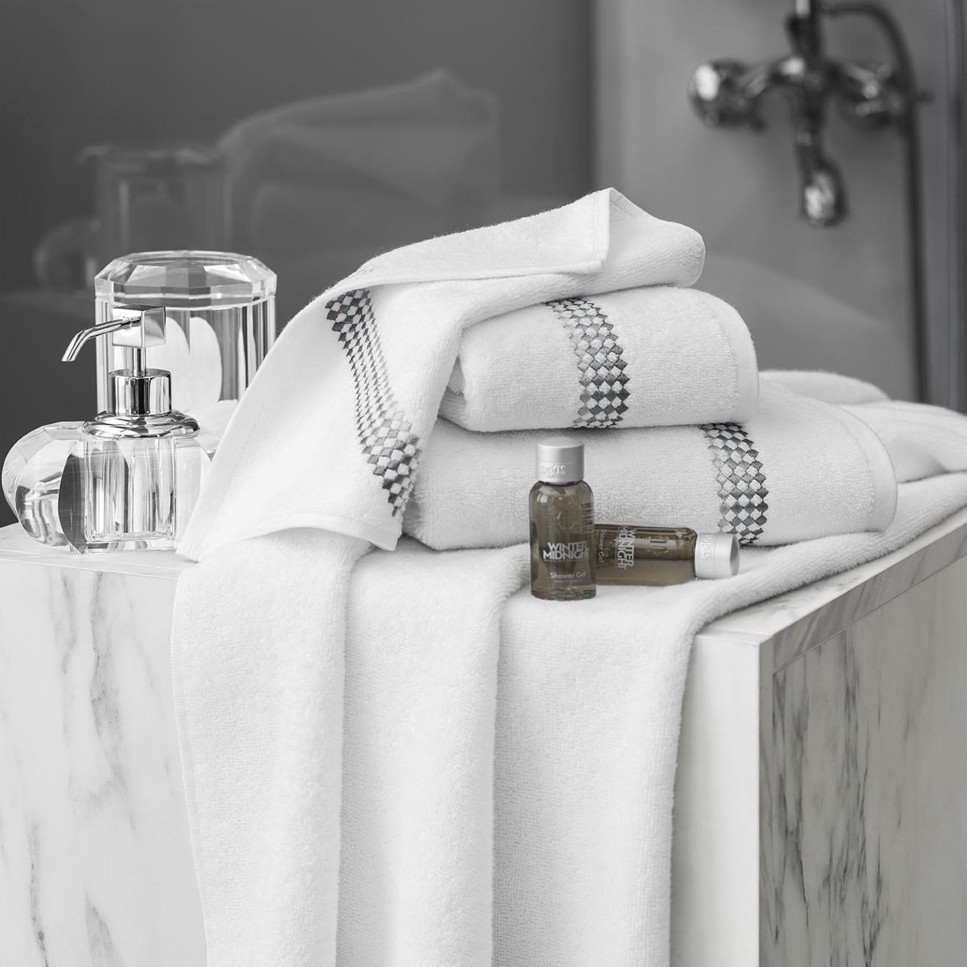 White and silver towels sales