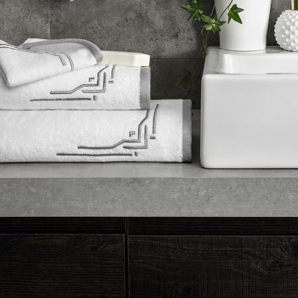 Silver towels on sale