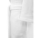 Waffle long bathrobe MAGIC White - Photo 4