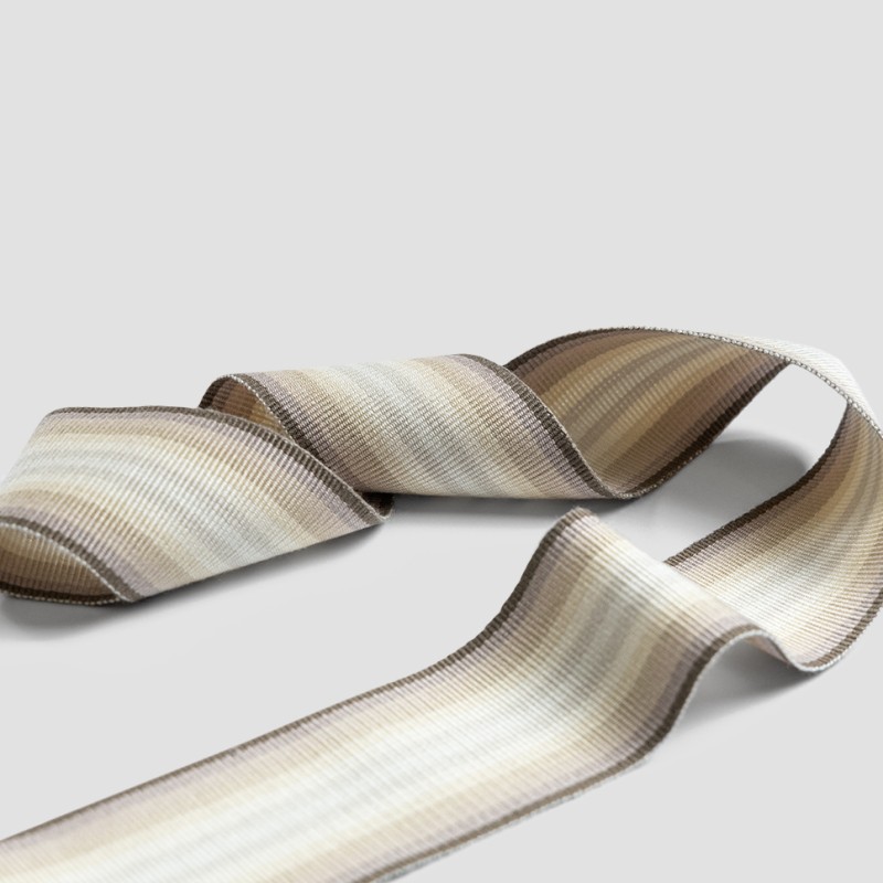  Тесьма Trenza multicolor beige  - Фото 1