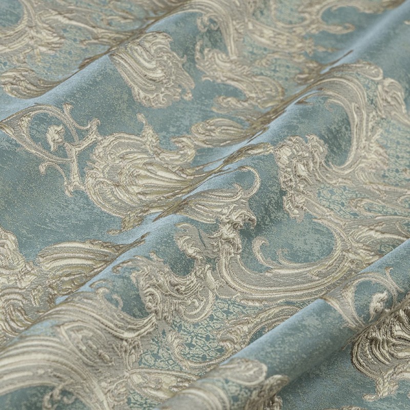  Портьерная ткань CHATEAU AQUA, ширина 280 см  - Фото