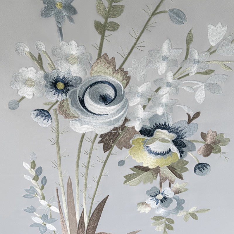  Портьерная ткань FLORET BLUE, ширина 280 см  - Фото 4