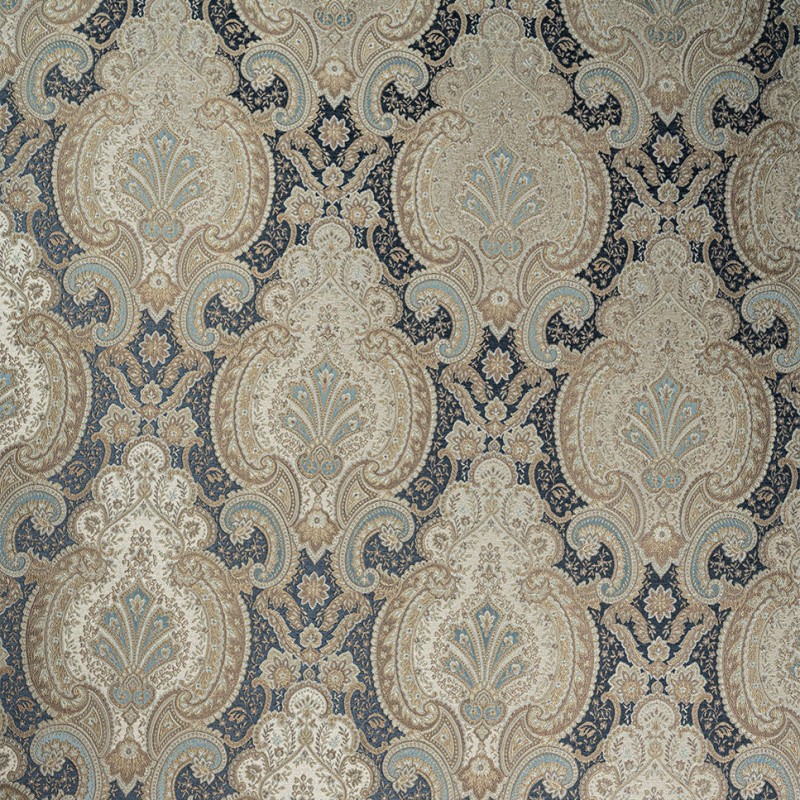  Портьерная ткань KEMILIO BLUE, ширина 140 см  - Фото 3
