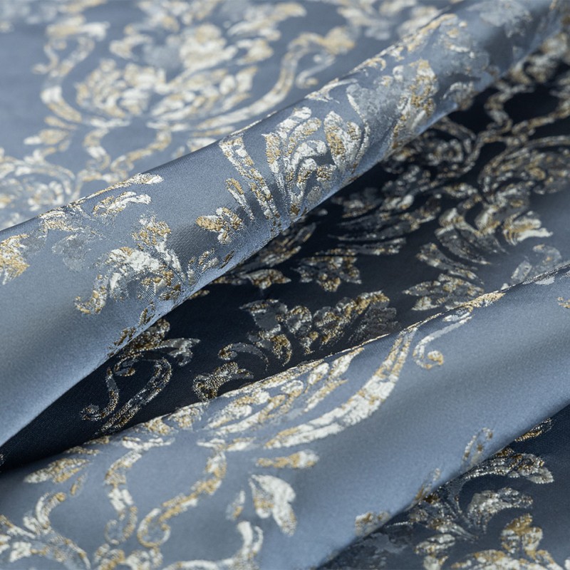  Портьерная ткань LAURENA NAVY, ширина 290 см  - Фото
