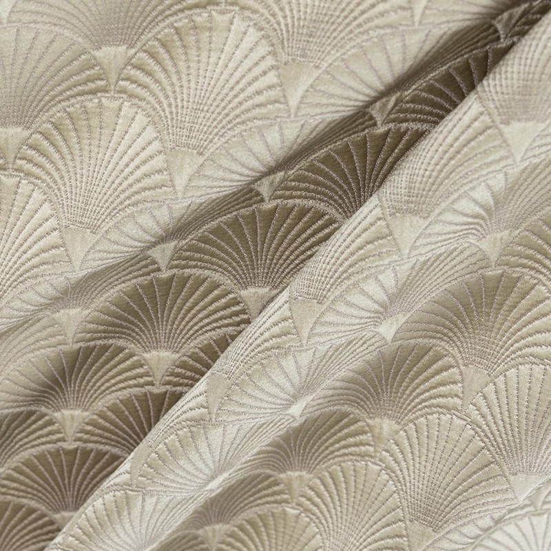  Портьерная ткань FAN CREAM, ширина 285 см  - Фото