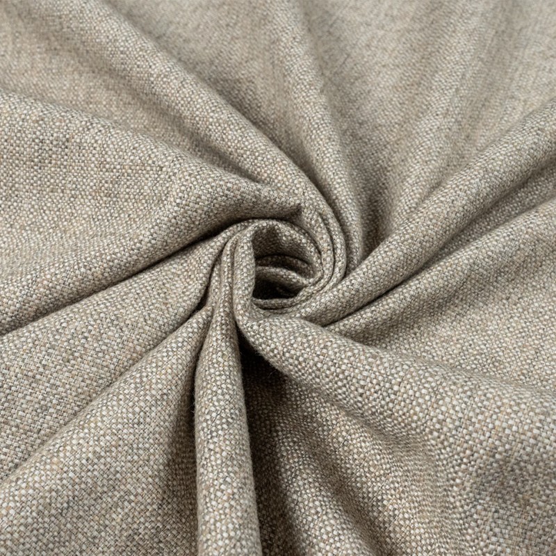  Портьерная ткань ZEALOT PLAIN BEIGE, ширина 294 см  - Фото 6