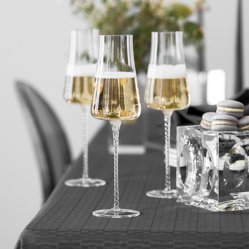 Бокалы Набор бокалов для шампанского Боккардо Хрусталь - Фото