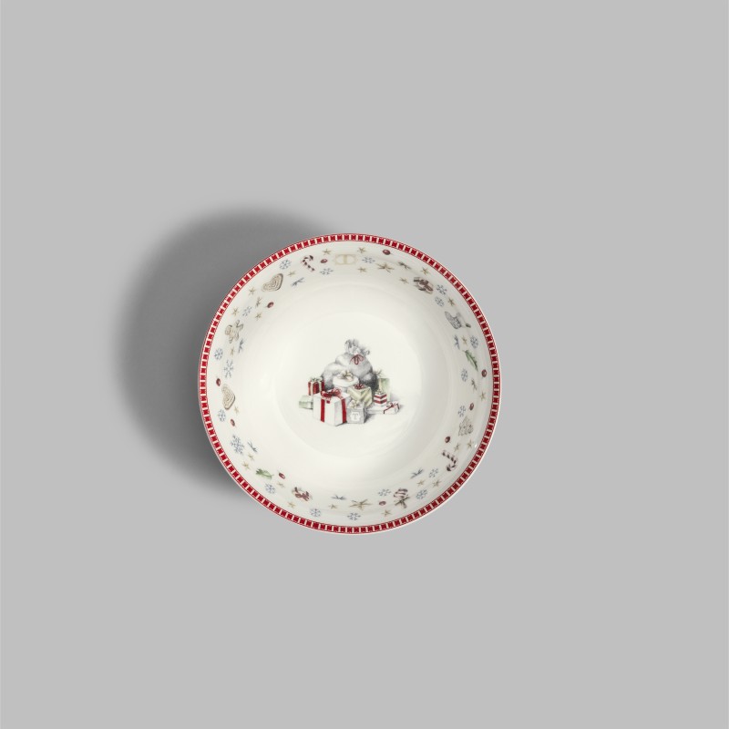 Тарелки Салатная тарелка Сноуфан Фарфор - Фото