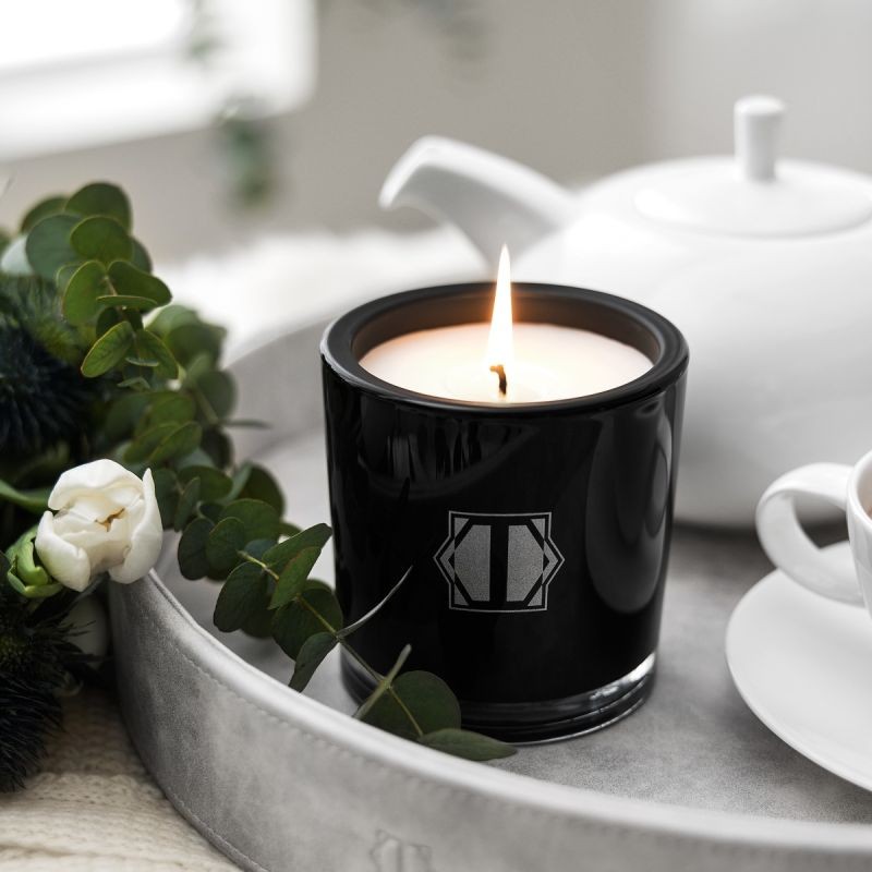 Ароматические свечи Свеча ароматическая Роза и белый мускус Стекло - Фото