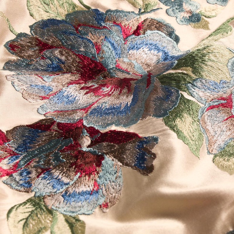  Портьерная ткань BOUQUET BLUE, ширина 134 см  - Фото