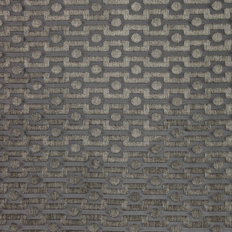  Портьерная ткань CROWN GREY, ширина 136,5 см  - Фото