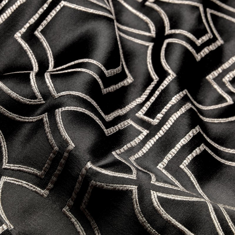  Портьерная LYRA BLACK, ширина 150 см  - Фото