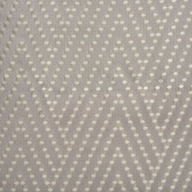  Портьерная ткань MONOGRAM GREY, ширина 145 см  - Фото 3