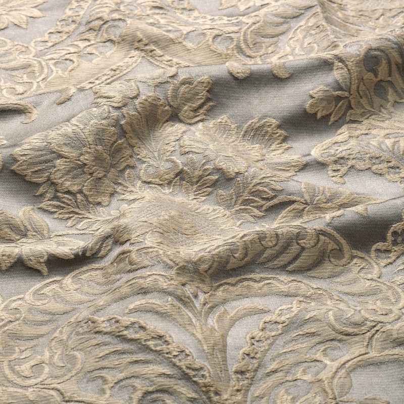  Портьерная ткань NIZZA GREY, ширина 140 см  - Фото