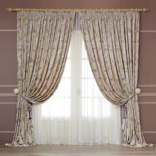 Curtain with tieback MILENA Gold Lilac - 1 panel