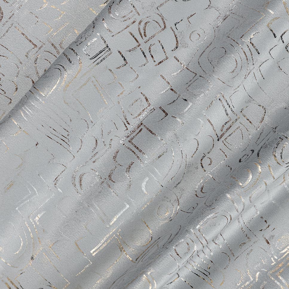  Портьерная ткань VENTURA SILVER, ширина 140 см  - Фото