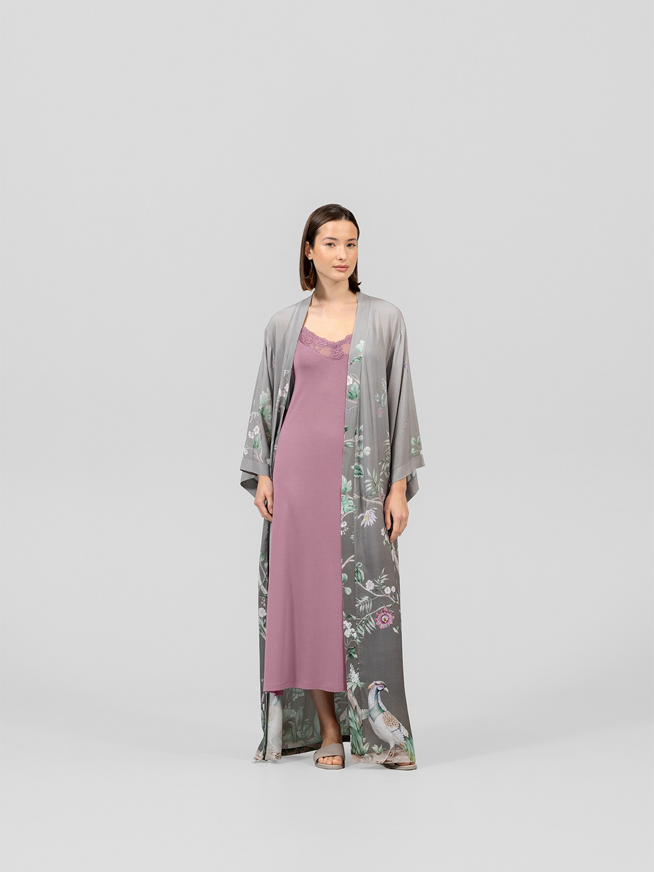 Женские халаты Женская домашняя одежда Кимоно Альфабия  - Фото