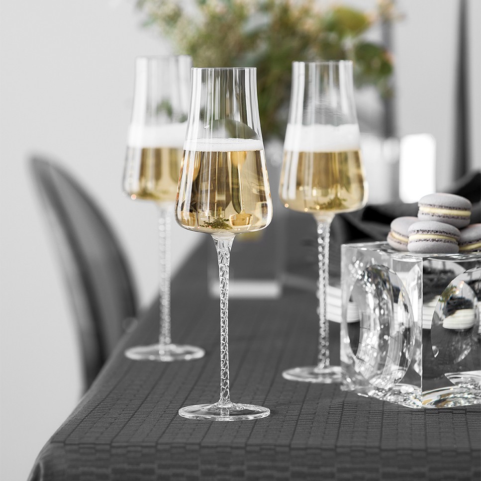 Бокалы Набор бокалов для шампанского Боккардо Хрусталь - Фото