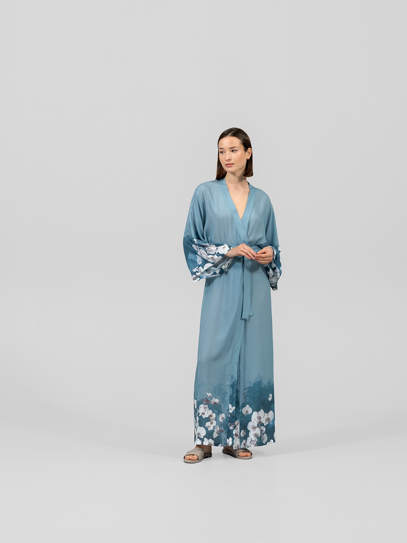 Женская домашняя одежда Женские халаты Кимоно Самоа  - Фото 2