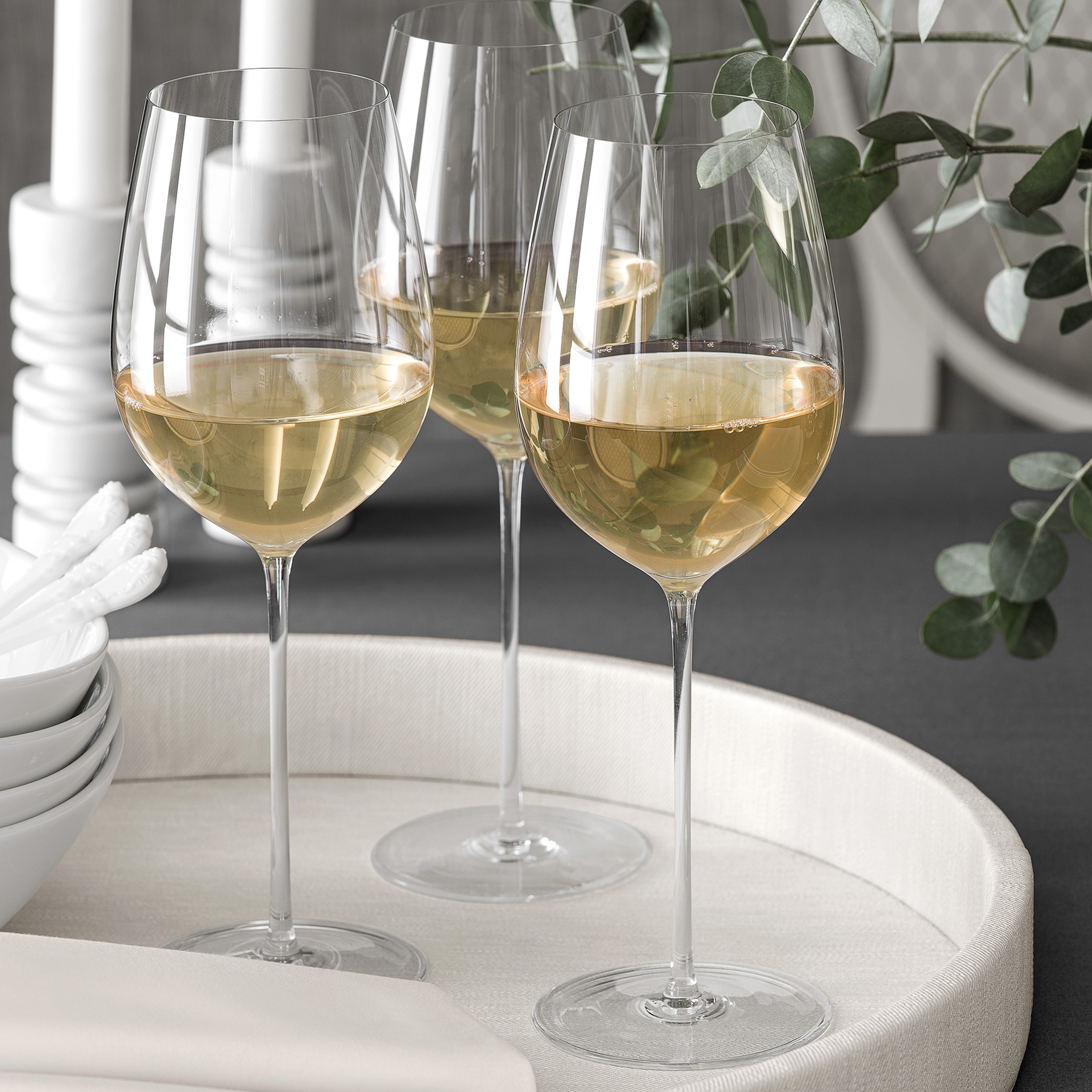Бокалы Набор бокалов для белого вина Руа Хрусталь - Фото